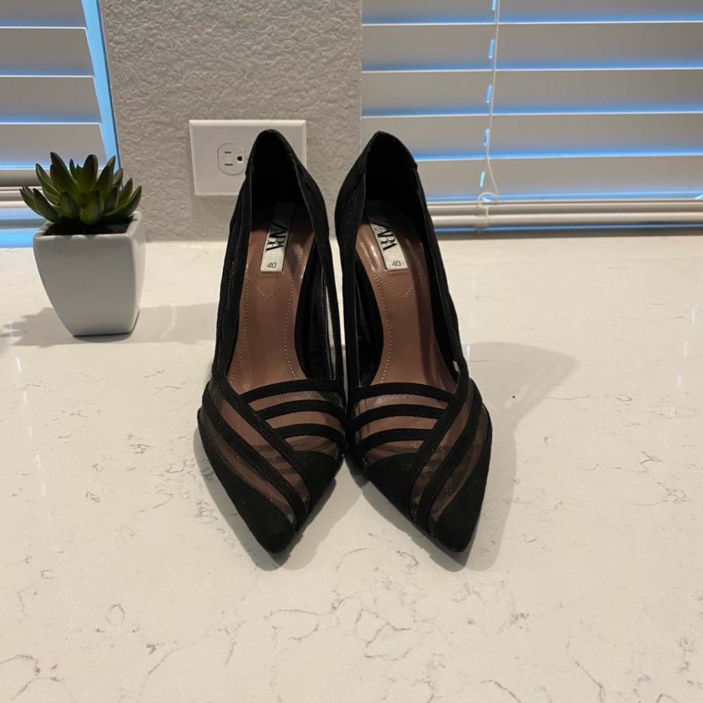 Zara pointed toe heels